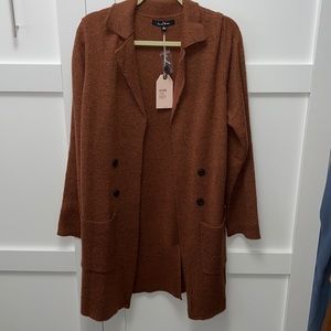 “Holmes Cardigan” in Clay